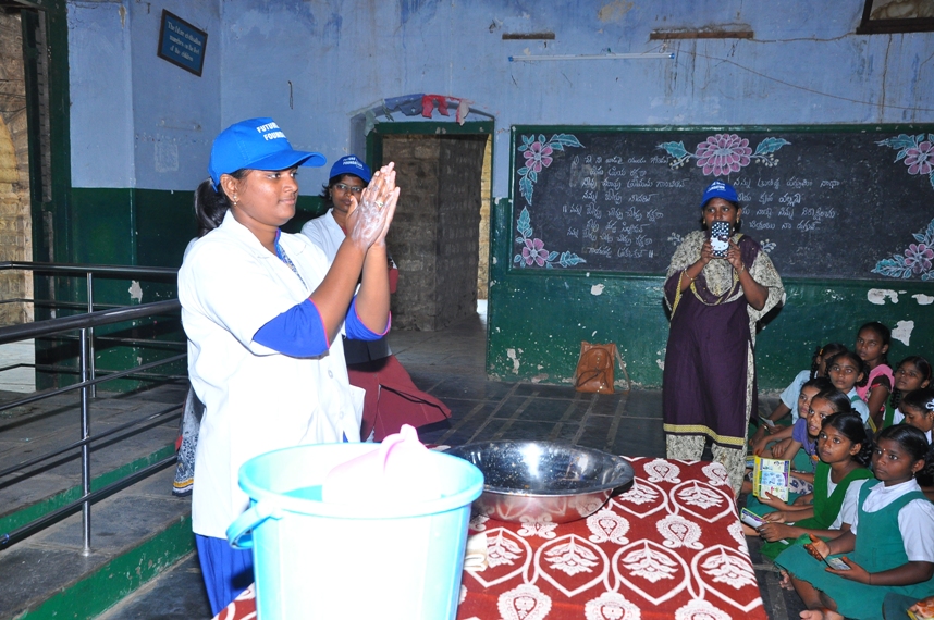 Stall girls high school, Guntur.