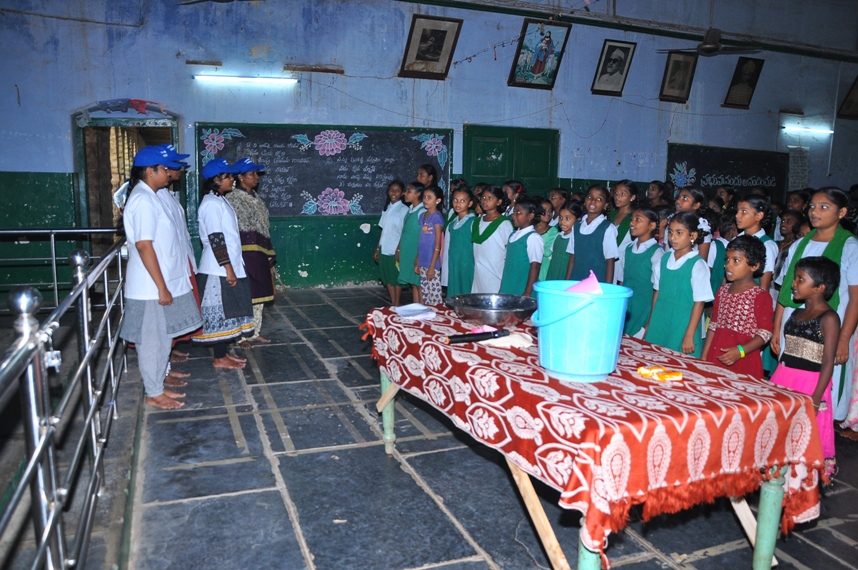 Stall girls high school, Guntur.